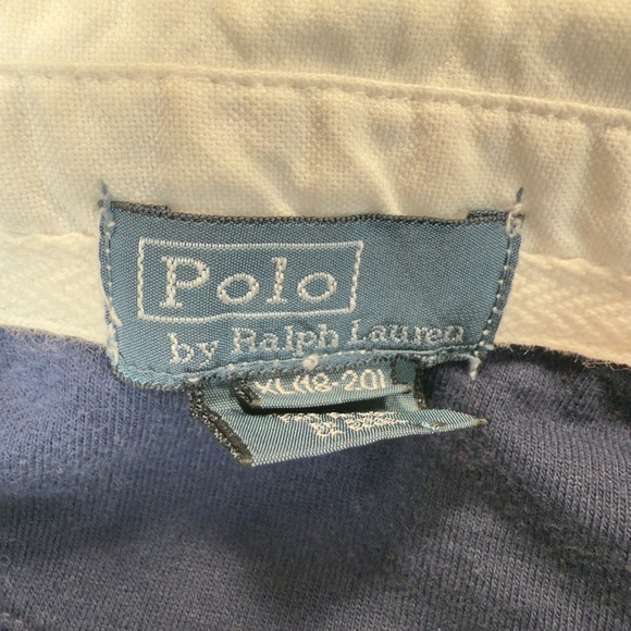 Polo Ralph Lauren‎ Polo Boys XL 18-20 Blue Red Striped Yellow Big Pony Preppy - Picture 6 of 7